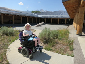 Marianne at the Craig Thomas Visitor Center, Grand Teton National Park, WY